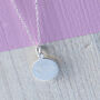Girls Name Engraved Disc Necklace Sterling Silver, thumbnail 5 of 12