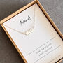 Friends Leaf Necklace In Sterling Silver, thumbnail 1 of 5