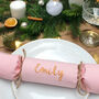 Sustainable Fabric Christmas Cracker Personalised Name, thumbnail 6 of 8