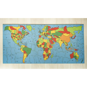 Map Of The World Wooden Jigsaw Puzzle, 8 of 9