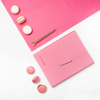 Pink Audacious Refillable A5 Binder Notebook Six Holes, 5 of 5