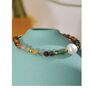 Monaco D'or Gold Pearl Ombré Tourmaline Natural Stone Gift Bracelet, thumbnail 2 of 5
