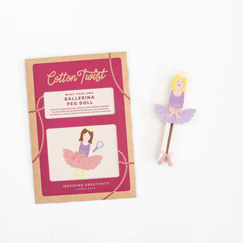 Make Your Own Ballerina Peg Doll Kit, 5 of 5