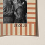 Personalised Wedding Photograph Print With Stripe Border, thumbnail 12 of 12