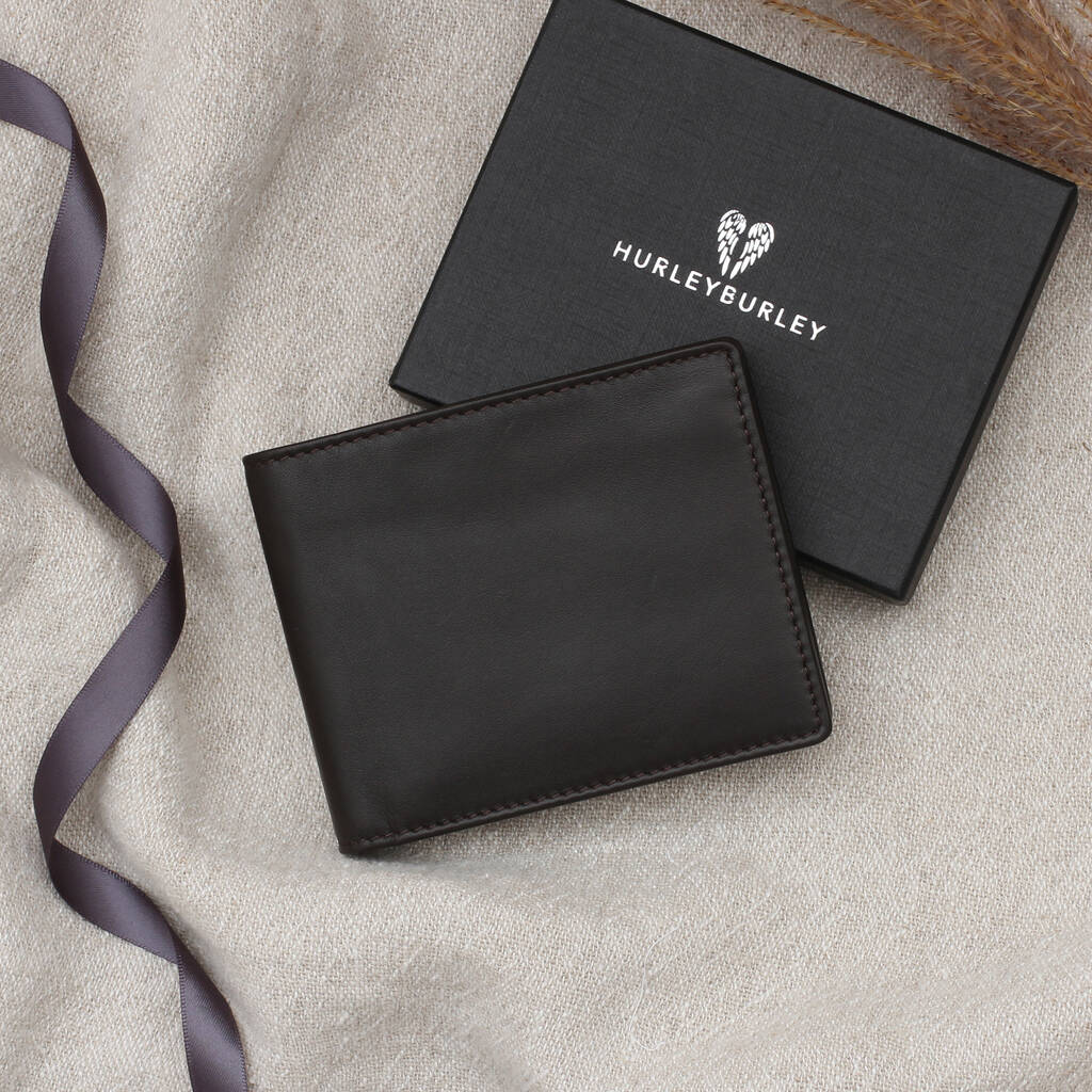Luxury Italian Leather Personalised Billfold Wallet By Hurleyburley man ...