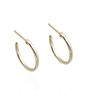 9ct Gold Snake Hoop Earrings, thumbnail 2 of 2