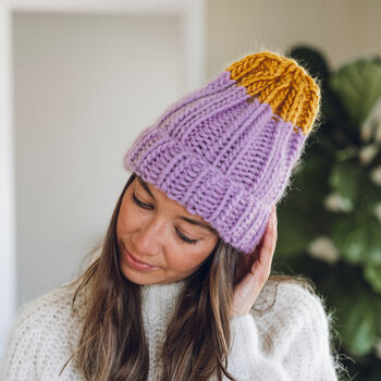 Knit Your Own Colour Pop Knitted Hat Kit, 9 of 11