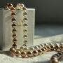 Pink Neutral Elegant Pearl Necklace, thumbnail 3 of 4