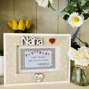 Personalised Nana Photo Frame Birthday Gift, 5 of 11