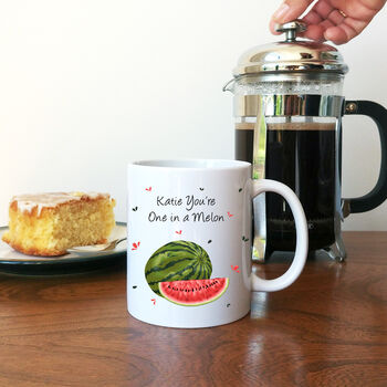 Personalised You're One In A Melon Mug | Fruit Puns, 3 of 5