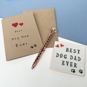 Best Dog Dad Ever Greetings Card, 2 of 5