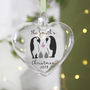 Personalised Family Penguin Glass Christmas Bauble, thumbnail 3 of 4
