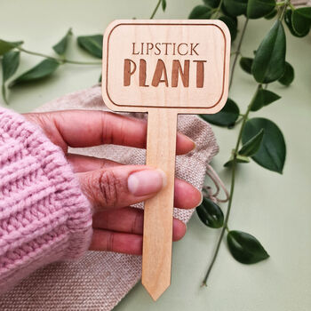 Personalised Set Of Three Wooden Qr Code Plant Marker, 5 of 10