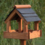 Personalised Baby Triple Slate Roof Bird Table, thumbnail 1 of 3