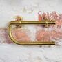 Brass Rounded Bathroom Accessories Set, thumbnail 4 of 4