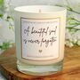Memorial Candle Gift With Remembrance Quote, thumbnail 1 of 7
