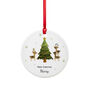 Personalised Playing Reindeers Ornament, thumbnail 4 of 5
