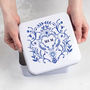 Personalised Blue And White Tin, thumbnail 1 of 3