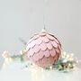 Scalloped Paper Christmas Tree Decoration, thumbnail 1 of 3