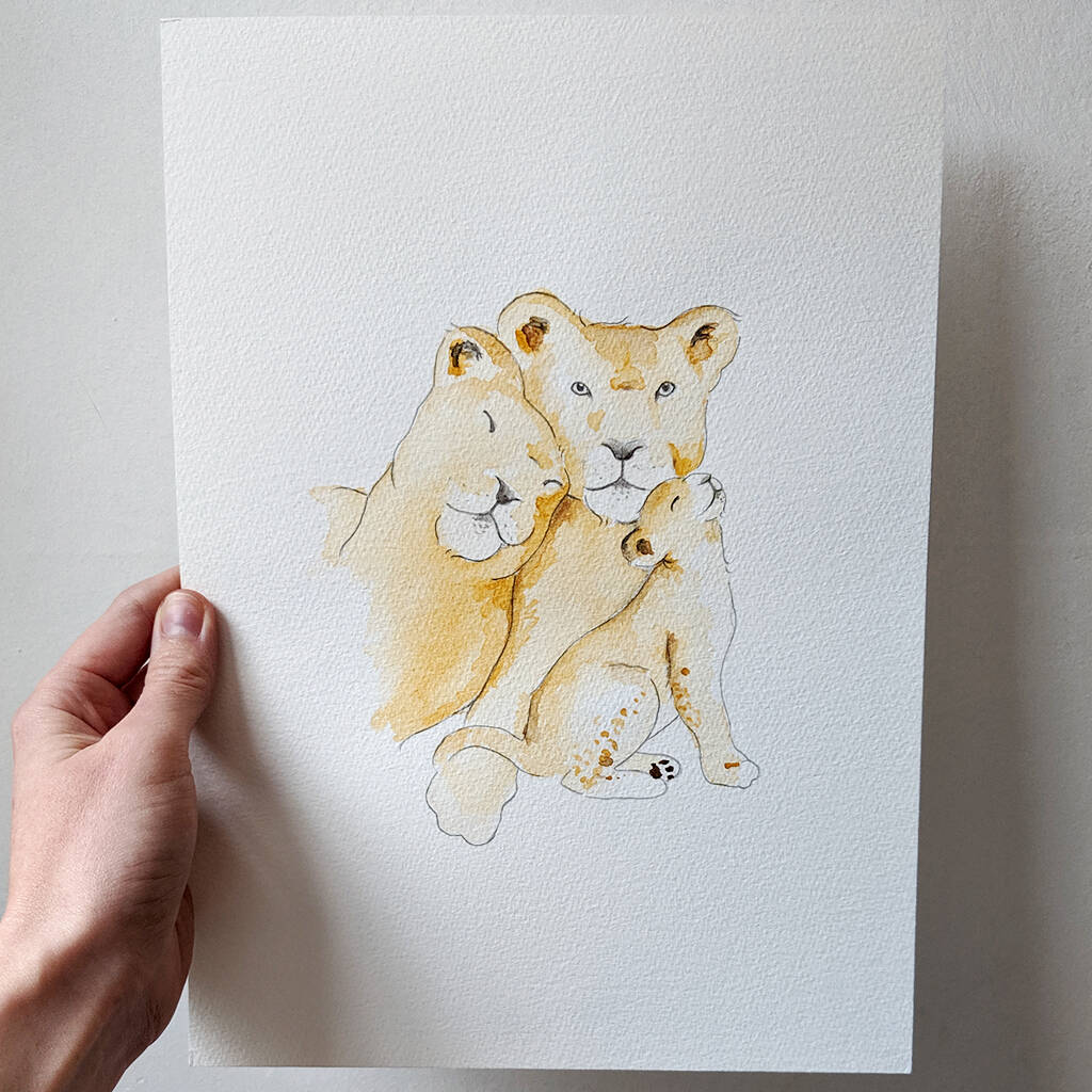 Personalised Animal Family Portrait Painting By Itwasarabbitillustration | Personalised Animal Family Portrait Painting By Itwasarabbitillustration |
