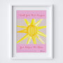 Personalised Teacher Thank You Art Print Gift, thumbnail 9 of 9
