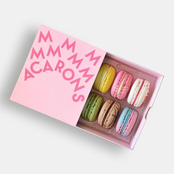 Vegan Signature Macarons Gift Box Of Six, 4 of 11