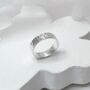 Sterling Silver Diamond Set Secret Message Ring, thumbnail 2 of 8