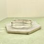 Sterling Silver Chunky Three Bar Hinged Cuff Bangle, thumbnail 4 of 8