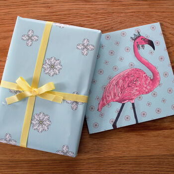 Charlotte Chintz Gift Wrap Two Sheets Folded, 2 of 4