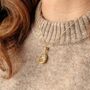 Raw Citrine Gemstone Necklace, thumbnail 1 of 4