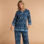 Indian Cotton Blue Lagoon Print Pyjama Set, thumbnail 1 of 7
