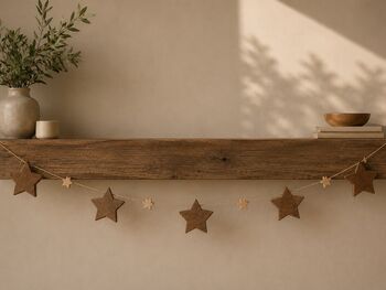 Farmhouse Wooden Star Garland, 4 of 4