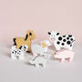 Personalised Wooden Farm Tractor Toy With Trailer And Animals, thumbnail 6 of 12