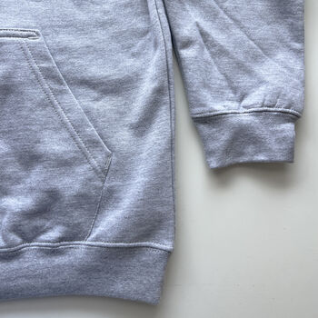 Personalised Rugby Print Hoodie Initials Gift, 6 of 11