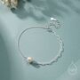 Sterling Silver Mixed Chain Freshwater Pearl Bracelet, thumbnail 1 of 12