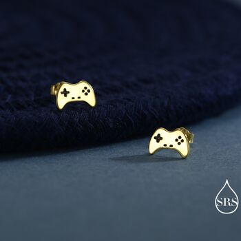 Game Console Stud Earrings In Sterling Silver, 5 of 12