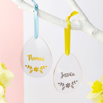 Happy Easter Foiled Decoration Card, 3 of 5
