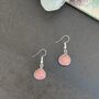 Pink Moonstone Teardrop Earrings, thumbnail 1 of 2