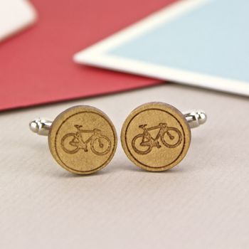 Engraved Cycling Bike Cufflinks, 3 of 8