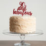 90 And Fabulous Glitter Acrylic Cake Topper, thumbnail 2 of 3