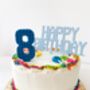 Brick Style Birthday Cake Topper Combo, thumbnail 3 of 4