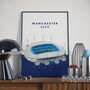 Manchester City Stadium Poster, thumbnail 1 of 4