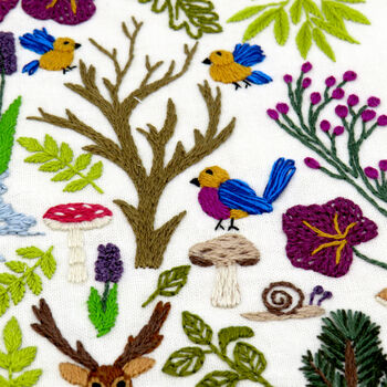 Into The Forest Hand Embroidery Kit, 6 of 12