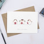 Three Little Robins Christmas Card, thumbnail 2 of 4