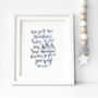 Brush Lettered Print Dr. Seuss Quote, thumbnail 1 of 2