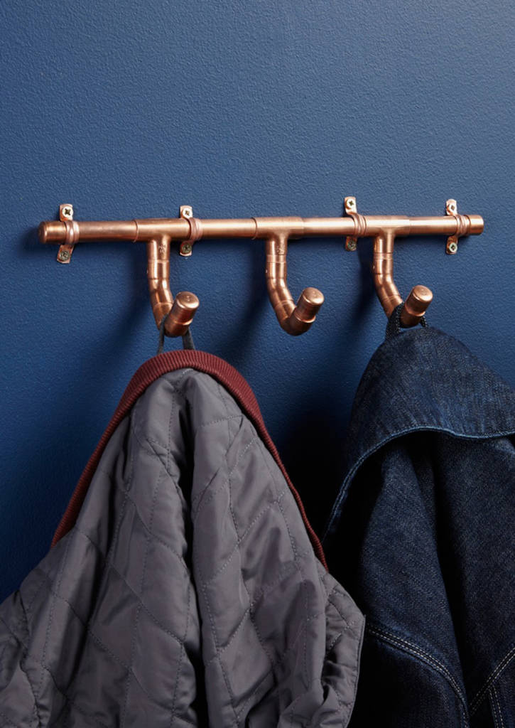 Industrial Copper Pipe Door Hook By Lime Lace