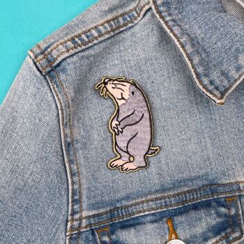 Percy The Park Keeper Mole Character Sew On Patch, 2 of 2