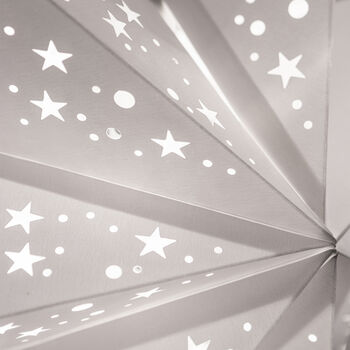 White Scandi Style Paper Star Lantern, 5 of 6