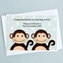 Personalised Twins Birthday Or New Baby Card, thumbnail 3 of 5
