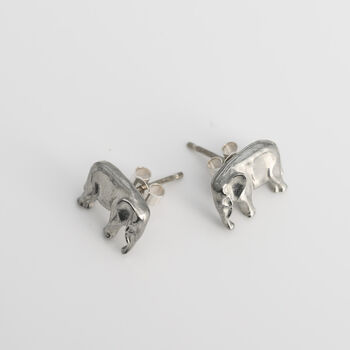 Elephant Stud Earrings, 2 of 4
